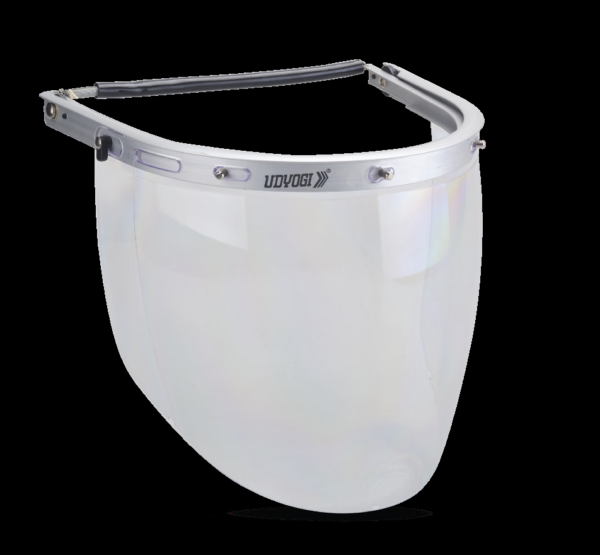 FC 28 with AL8 Clear visor with Aluminium Carrier