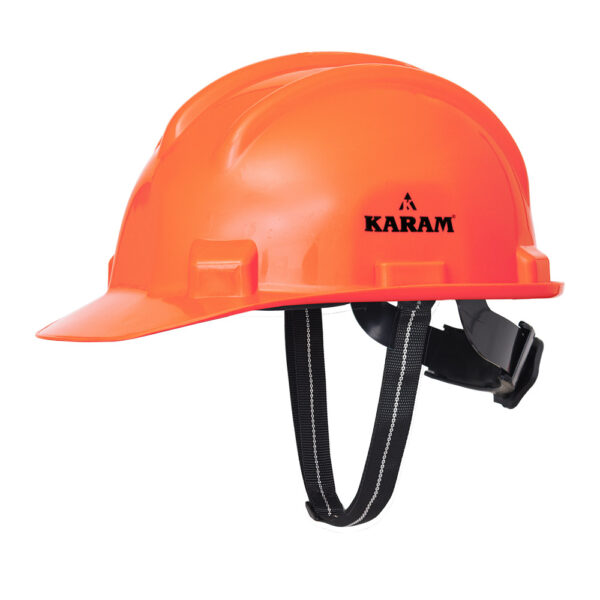 Safety Helmet with Protective Peak with Ratchet Type Adjustment PN521