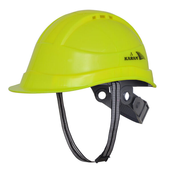 Safety Helmet with Protective Peak with Slider Type Adjustment and Ventilators  PN541