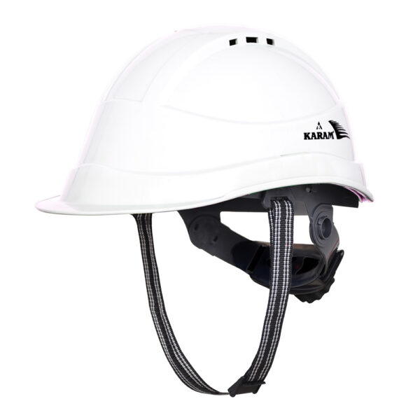 Safety Helmet with Protective Peak with Ratchet Type Adjustment and Ventilators  PN542