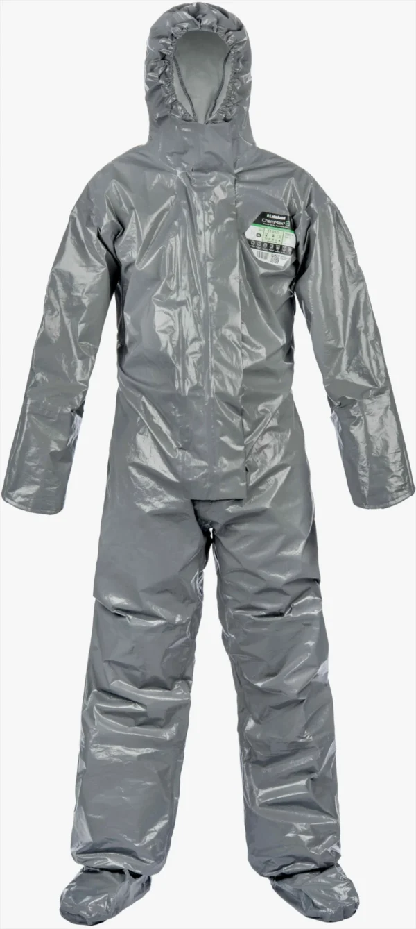 ChemMax® 3 Coverall with Double Zip & Storm Flap, Double Cuffs, Attached Socks with Boot Overflap CT3S430