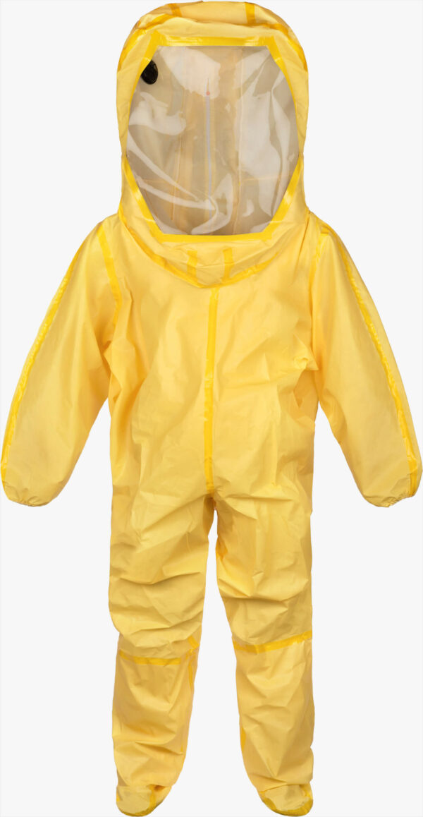 ChemMax® Encapsulating suits use a fully encapsula CM1S450PSting design including full hood with face visor & attached boots